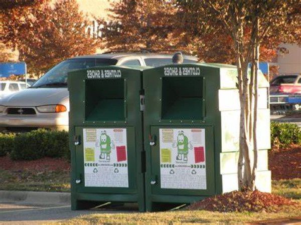 Clothing donation bin in South Carolina